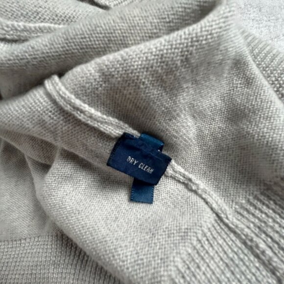 Polo Golf Ralph Lauren Mens Merino Wool Cashmere Full-Zip Sweater XL Gray Pocket - Picture 4 of 8